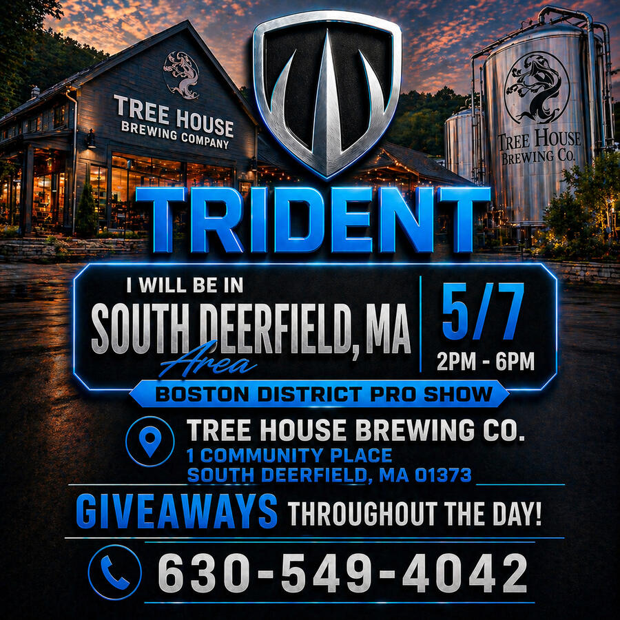 Trident event flyer and promotional graphic designed by Forge Lab Studios