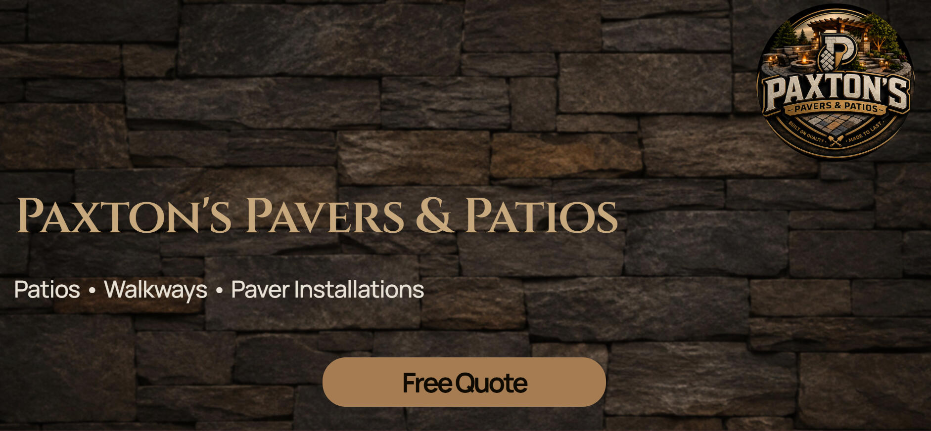 Paxton's Pavers & Patios Paxton's Pavers & Patios custom website design by Forge Lab Studios