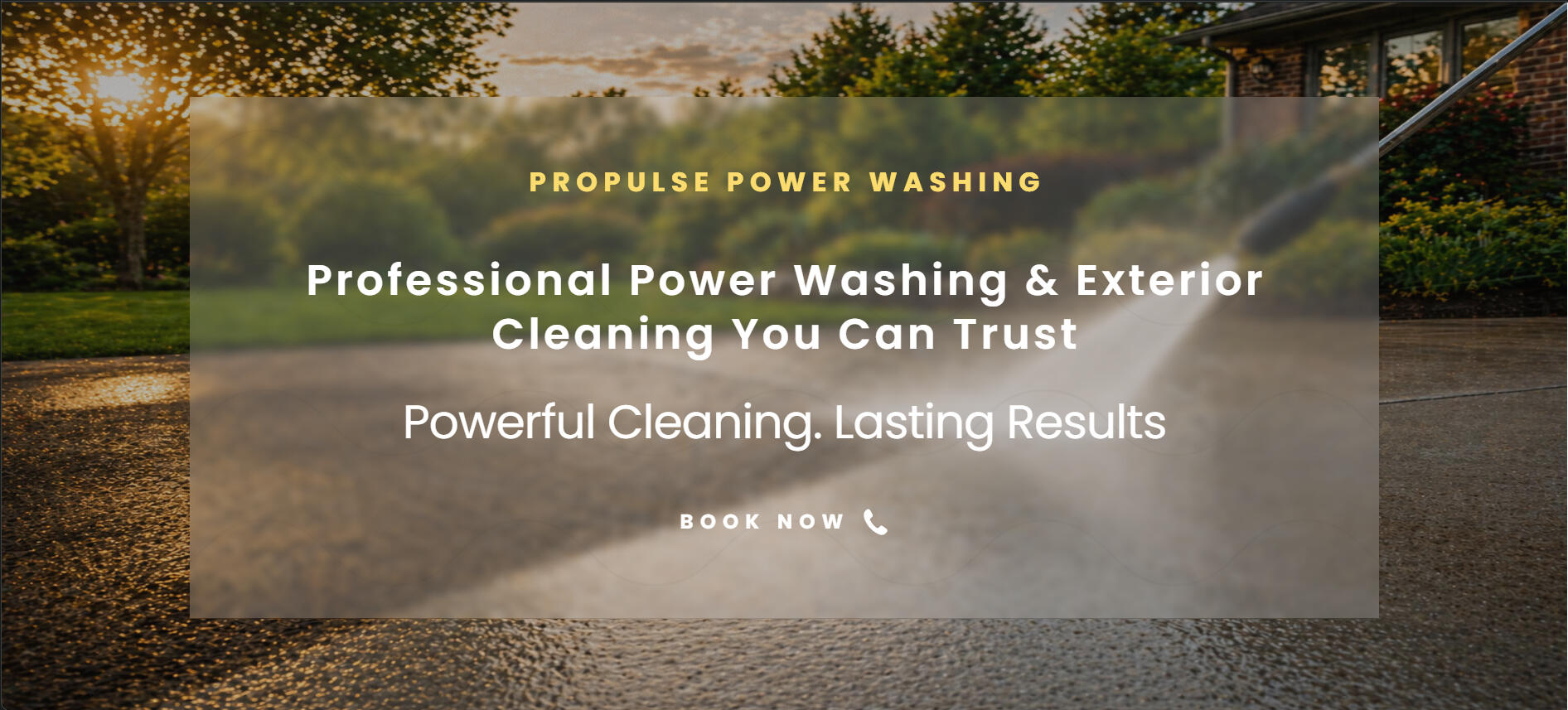 “Pro Pulse Powerwashing website design by Forge Lab Studios for a residential pressure washing company in Massachusetts.”